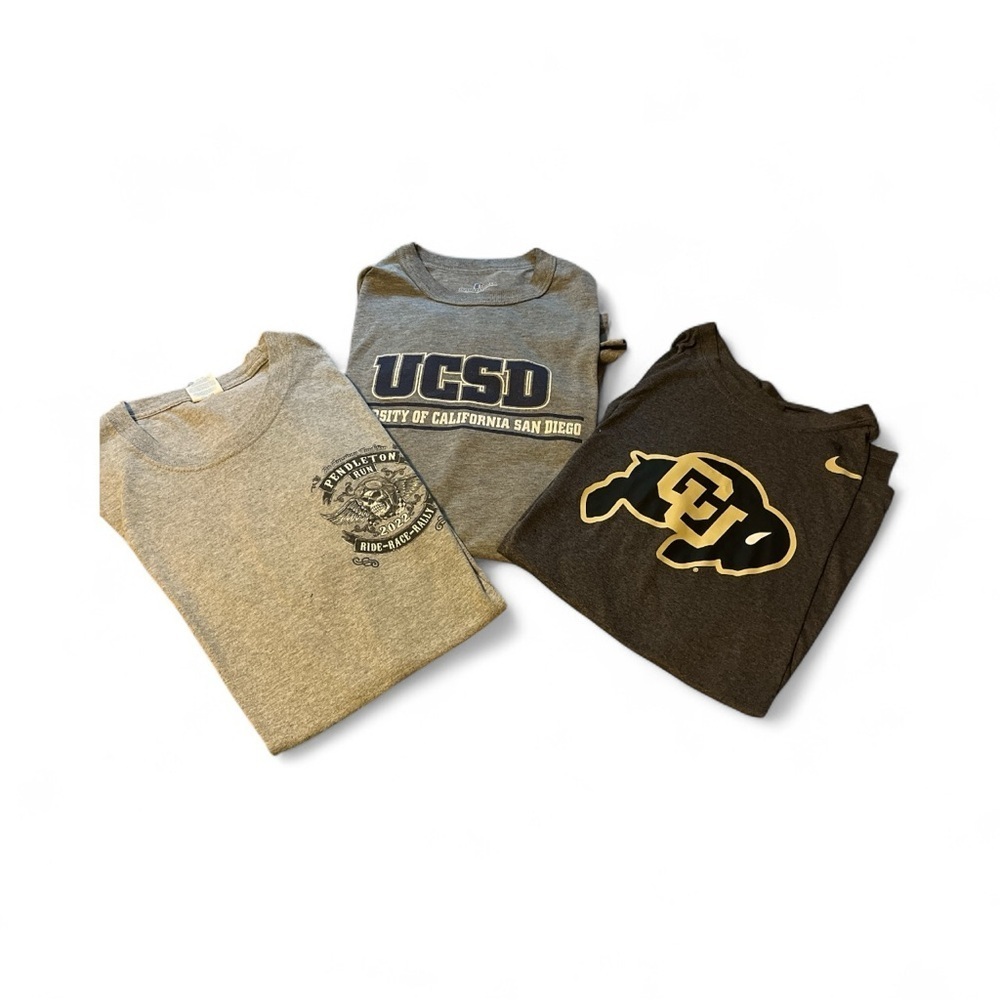 Men’s Graphic T-Shirts - Gray and Charcoal